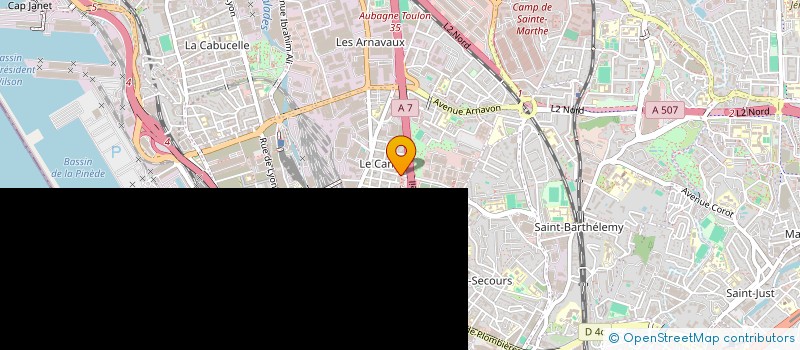 localisation de l'entreprise MONSIEUR DAMIEN NOTO  MARSEILLE