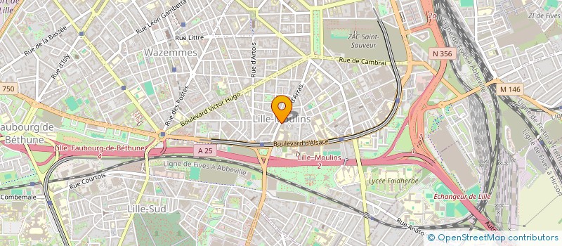 localisation de l'entreprise MONSIEUR DAMIEN NOUDELMANN  LILLE