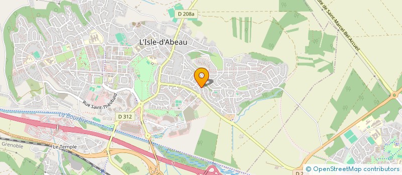 localisation de l'entreprise MONSIEUR DAMIEN OLIVERA  L'ISLE-D'ABEAU