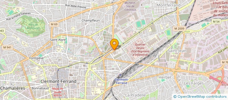 localisation de l'entreprise MONSIEUR DAMIEN OLIVIER  CLERMONT-FERRAND