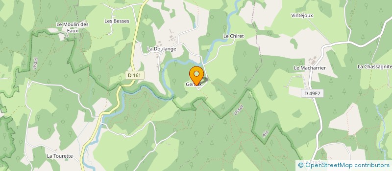 localisation de l'entreprise MONSIEUR DAMIEN ORSAL  LIGNAREIX