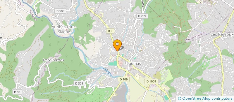 localisation de l'entreprise MONSIEUR DAMIEN ORTOLA  PEGOMAS