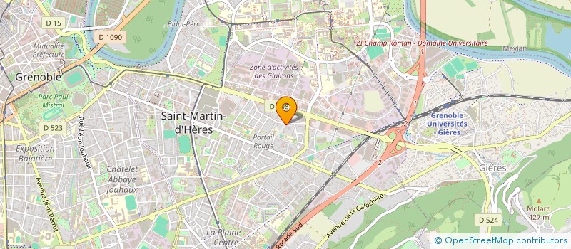 localisation de l'entreprise MONSIEUR DAMIEN OUDART  SAINT-MARTIN-D'HERES