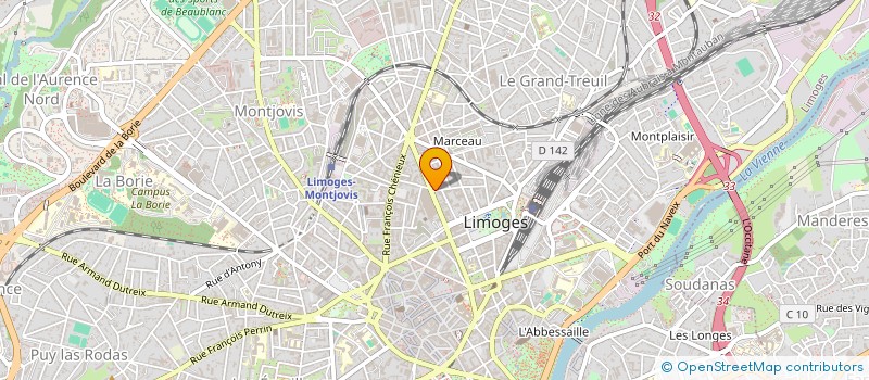 localisation de l'entreprise MONSIEUR DAMIEN PAILLER à LIMOGES
