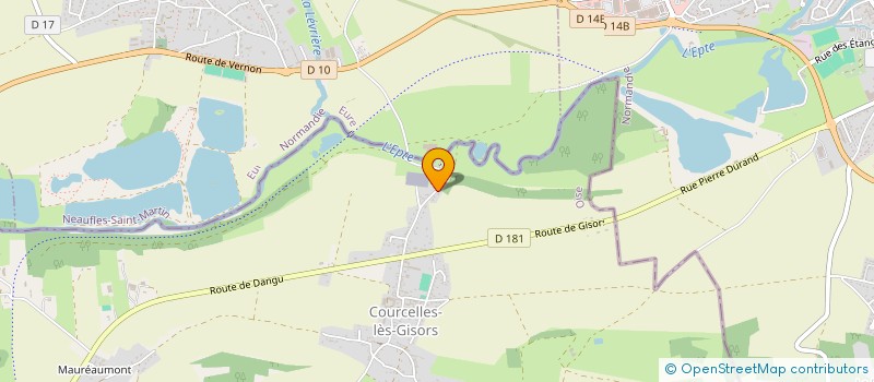 localisation de l'entreprise MONSIEUR DAMIEN PAIN  COURCELLES-LES-GISORS