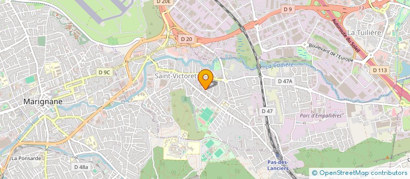 localisation de l'entreprise MONSIEUR DAMIEN PALOMAR  SAINT-VICTORET