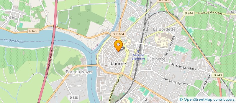 localisation de l'entreprise MONSIEUR DAMIEN PARIS à LIBOURNE