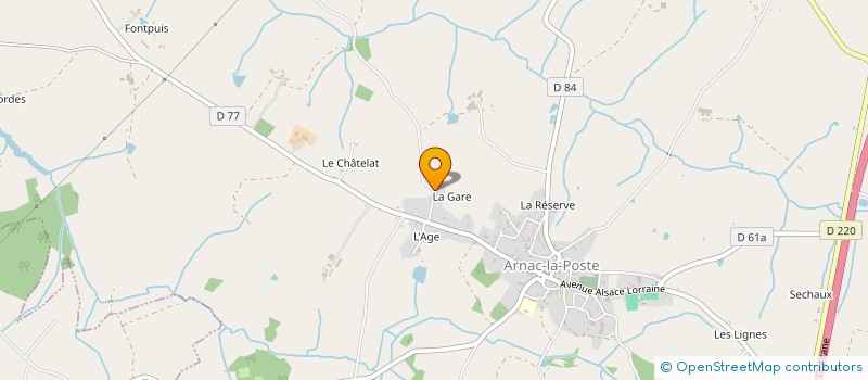 localisation de l'entreprise MONSIEUR DAMIEN PARNAUDEAU à ARNAC-LA-POSTE