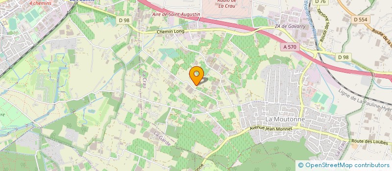 localisation de l'entreprise MONSIEUR DAMIEN PARZY  LA CRAU