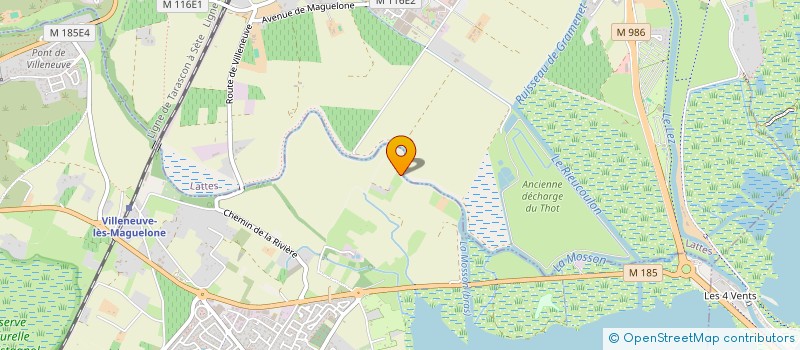 localisation de l'entreprise MONSIEUR DAMIEN PATOUE  VILLENEUVE-LES-MAGUELONE