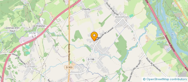 localisation de l'entreprise MONSIEUR DAMIEN PAULME  ARENTHON