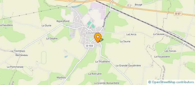 localisation de l'entreprise MONSIEUR DAMIEN PAUMARD à SOULGE-SUR-OUETTE