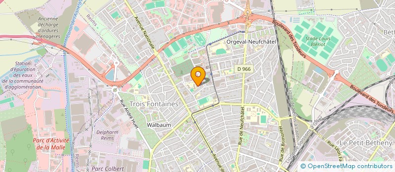 localisation de l'entreprise MONSIEUR DAMIEN PECHEUX  REIMS