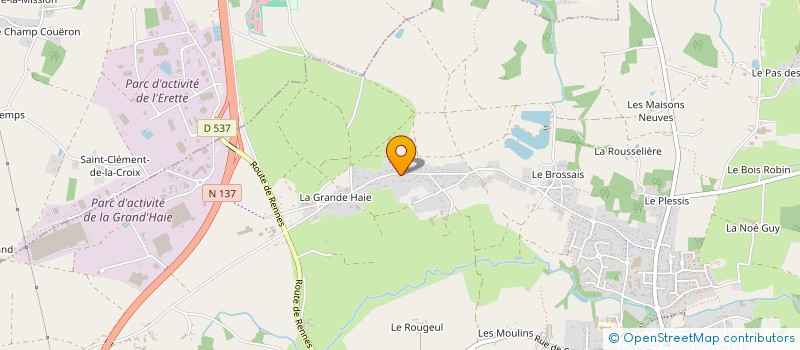 localisation de l'entreprise MONSIEUR DAMIEN PENEAU à GRANDCHAMP-DES-FONTAINES