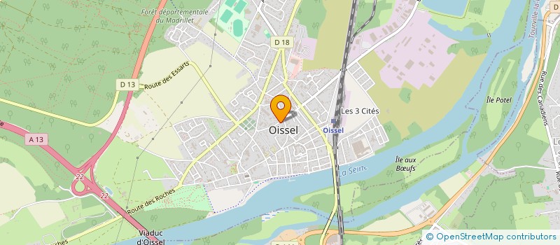 localisation de l'entreprise MONSIEUR DAMIEN PENICAUD  OISSEL