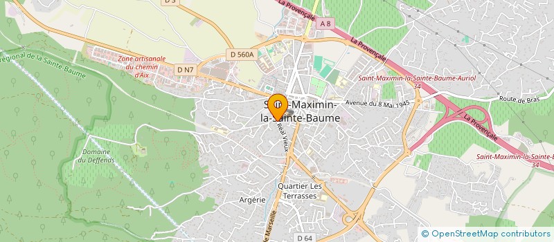 localisation de l'entreprise MONSIEUR DAMIEN PERDRIEL à SAINT-MAXIMIN-LA-SAINTE-BAUME