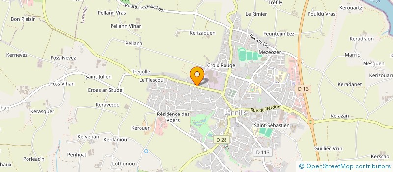 localisation de l'entreprise MONSIEUR DAMIEN PERFEZOU à LANNILIS