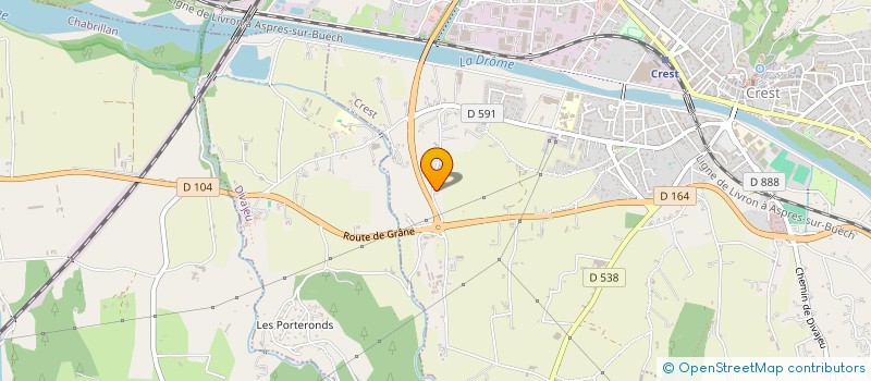 localisation de l'entreprise MONSIEUR DAMIEN PERIER  CREST