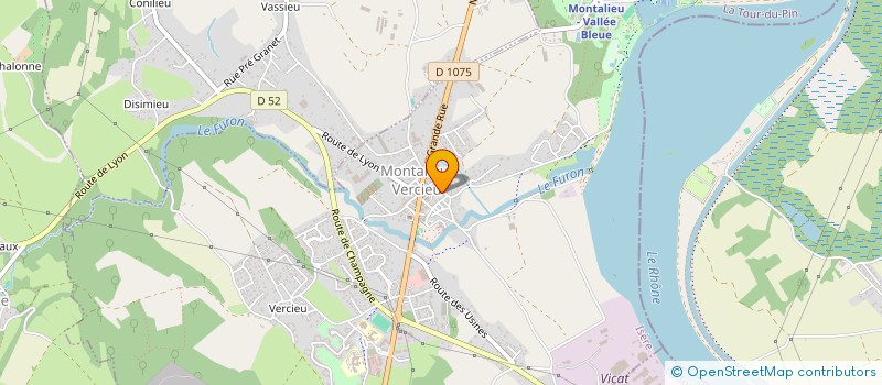 localisation de l'entreprise MONSIEUR DAMIEN PERIN  MONTALIEU-VERCIEU
