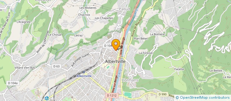 localisation de l'entreprise MONSIEUR DAMIEN PERINET MARQUET à ALBERTVILLE