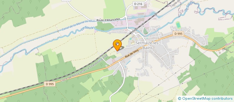 localisation de l'entreprise MONSIEUR DAMIEN PERRAUDIN  SERMAIZE-LES-BAINS