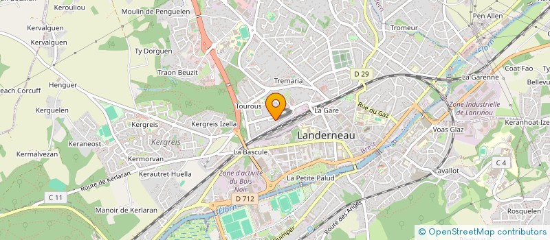 localisation de l'entreprise MONSIEUR DAMIEN PERROT  LANDERNEAU