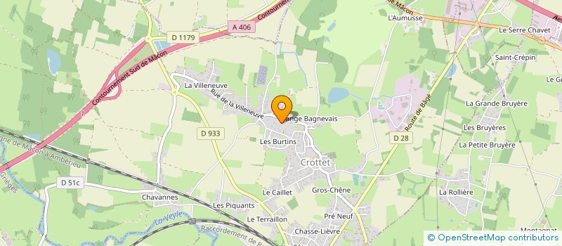 localisation de l'entreprise MONSIEUR DAMIEN PERRUCHE  CROTTET