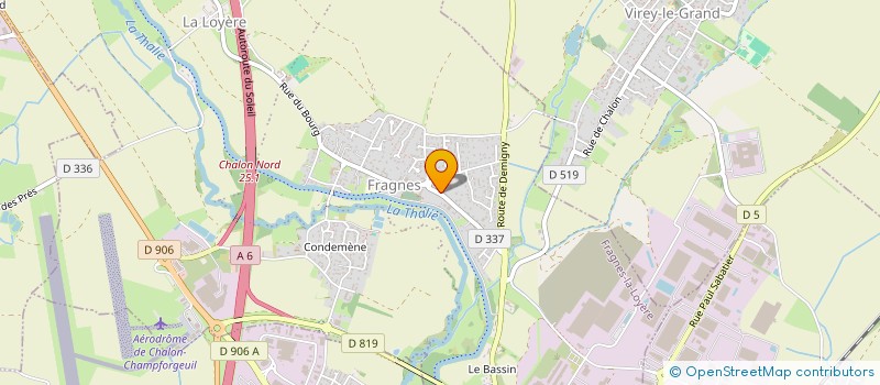 localisation de l'entreprise MONSIEUR DAMIEN PERRUSSON  FRAGNES-LA LOYERE