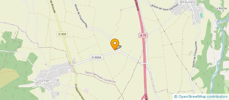 localisation de l'entreprise MONSIEUR DAMIEN PETIT  SAINT-GERMAIN-LEMBRON