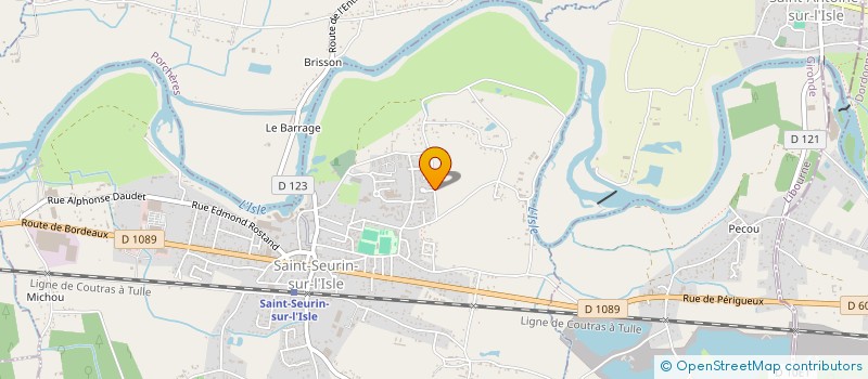 localisation de l'entreprise MONSIEUR DAMIEN PETIT  SAINT-SEURIN-SUR-L'ISLE