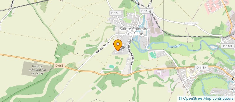 localisation de l'entreprise MONSIEUR DAMIEN PETIT  SAINTE-COLOMBE-SUR-SEINE