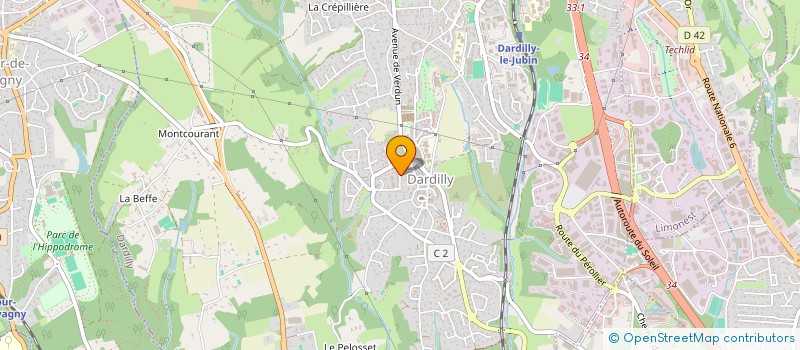 localisation de l'entreprise MONSIEUR DAMIEN PEYCELON à DARDILLY