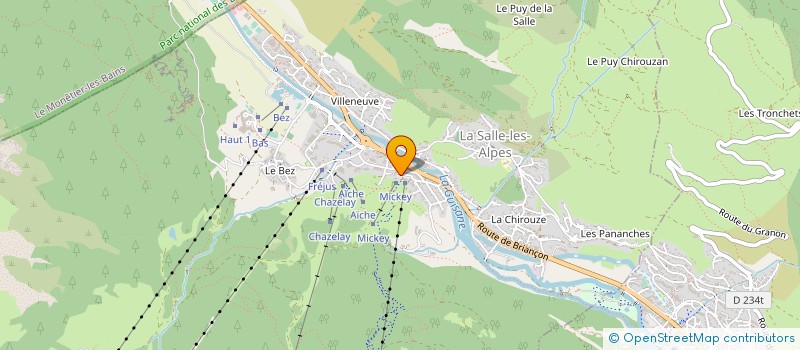 localisation de l'entreprise MONSIEUR DAMIEN PHILIPPE à LA SALLE-LES-ALPES