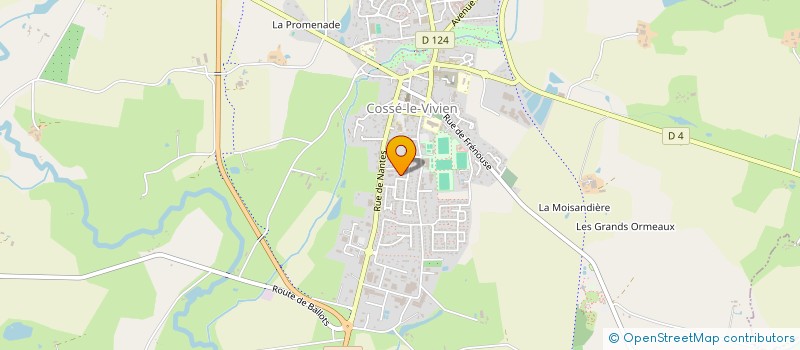 localisation de l'entreprise MONSIEUR DAMIEN PIERRE  COSSE-LE-VIVIEN