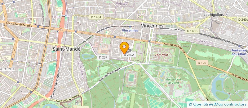 localisation de l'entreprise MONSIEUR DAMIEN PILET à VINCENNES