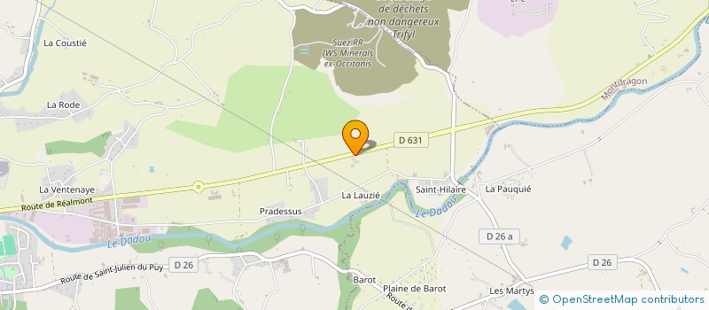 localisation de l'entreprise MONSIEUR DAMIEN PILLOT à GRAULHET