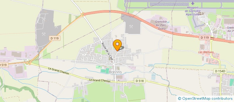 localisation de l'entreprise MONSIEUR DAMIEN PINEL  BREZINS