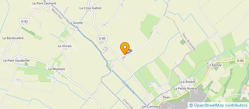 localisation de l'entreprise MONSIEUR DAMIEN PLECHE  CHERRUEIX