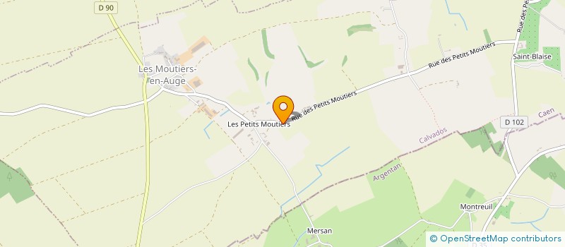 localisation de l'entreprise MONSIEUR DAMIEN PLUET  LES MOUTIERS-EN-AUGE