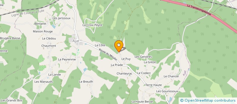 localisation de l'entreprise MONSIEUR DAMIEN POMPOUGNAC à AJAT