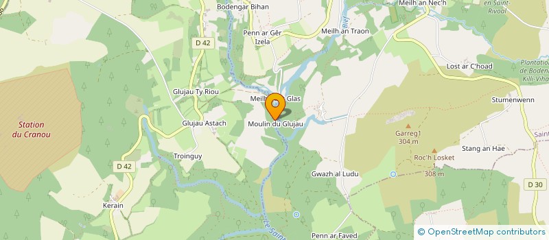 localisation de l'entreprise MONSIEUR DAMIEN PONT  LOPEREC