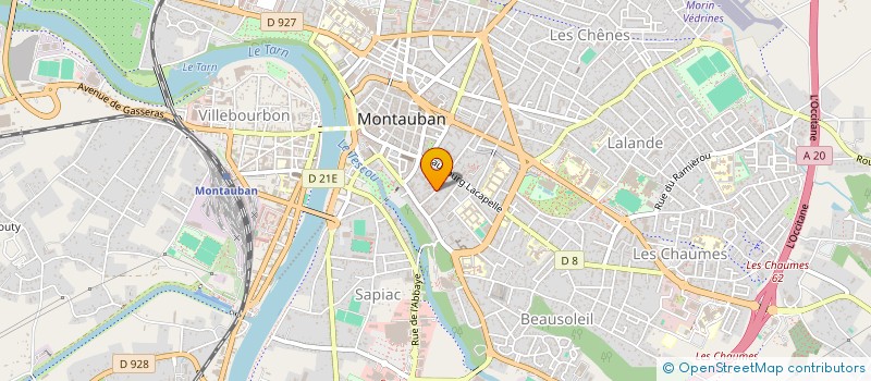 localisation de l'entreprise MONSIEUR DAMIEN PORCHERON  MONTAUBAN