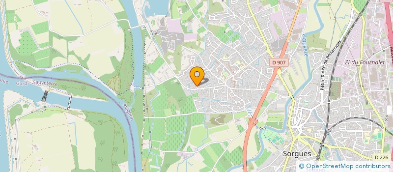 localisation de l'entreprise MONSIEUR DAMIEN POSAVEC  SORGUES