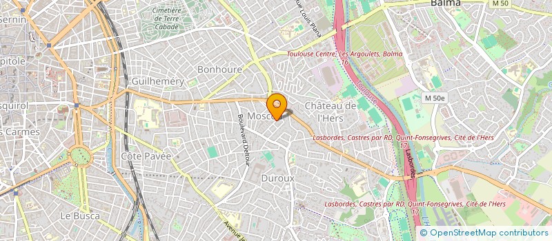 localisation de l'entreprise MONSIEUR DAMIEN POUESSEL à TOULOUSE