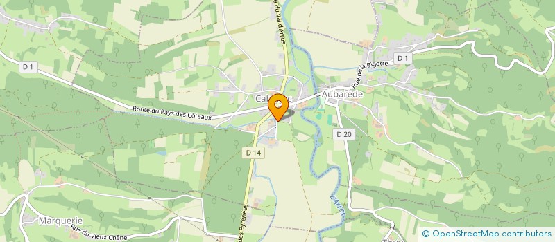 localisation de l'entreprise MONSIEUR DAMIEN POUEY  CABANAC