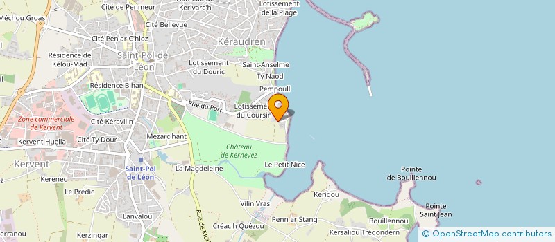 localisation de l'entreprise MONSIEUR DAMIEN POUPART-TAUSSAT  SAINT-POL-DE-LEON