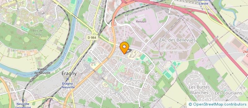 localisation de l'entreprise MONSIEUR DAMIEN POURSIN  ERAGNY