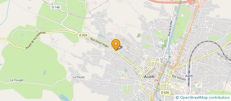 localisation de l'entreprise MONSIEUR DAMIEN POUSSIER à AUCH