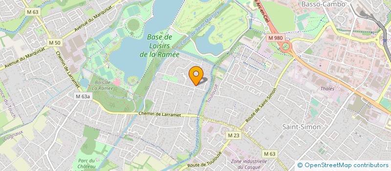 localisation de l'entreprise MONSIEUR DAMIEN PRATBERNOU  TOURNEFEUILLE