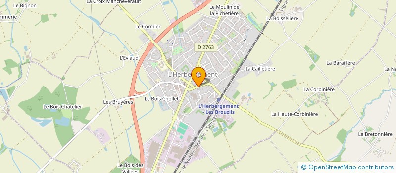 localisation de l'entreprise MONSIEUR DAMIEN PRAUD  L'HERBERGEMENT